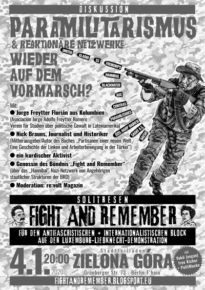 LL Mobi Fight and Remember gegen Paramilitarismus