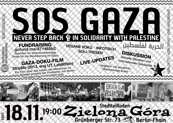 SOS GAZA Berlin Zielona Gora print