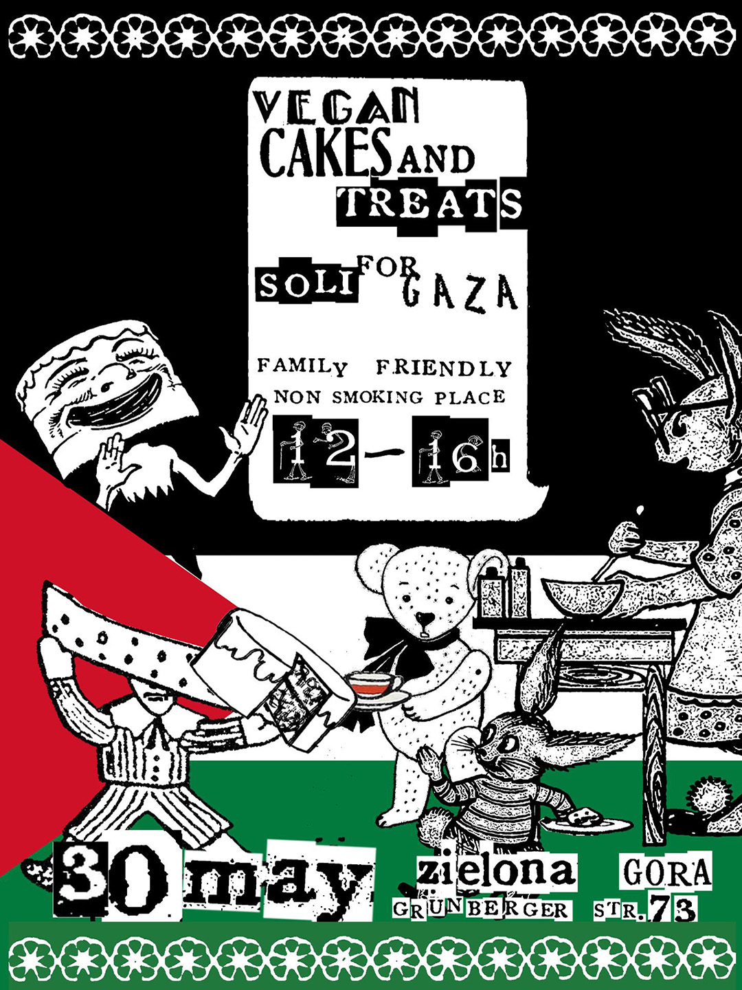 ⏍ Solidarischer Kuchenverkauf für Gaza (12:00–16:00)