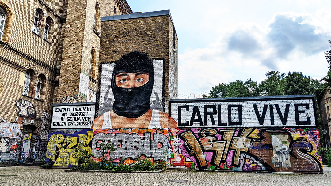 Carlo Giuliani Wandbild New Yorck Bethanien - Berlin