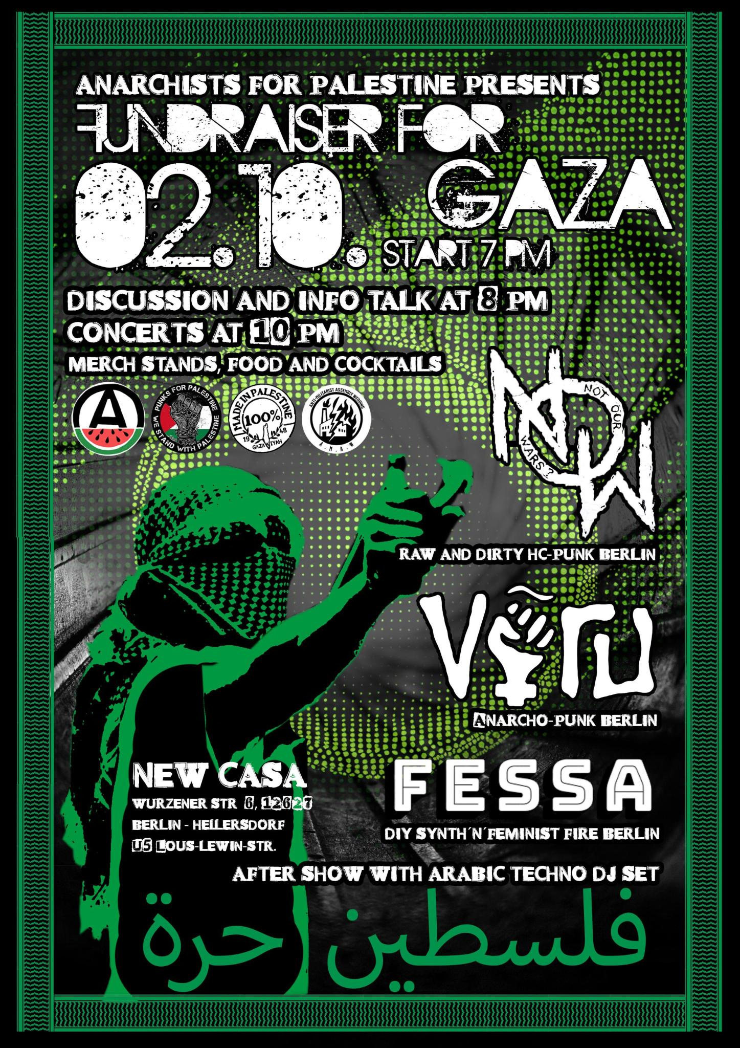 🏴🇵🇸 Anarchists4Palestine präsentiert: Fundraiser für Gaza
