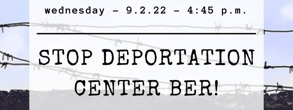 Sharepic Stop Deportation Center BER