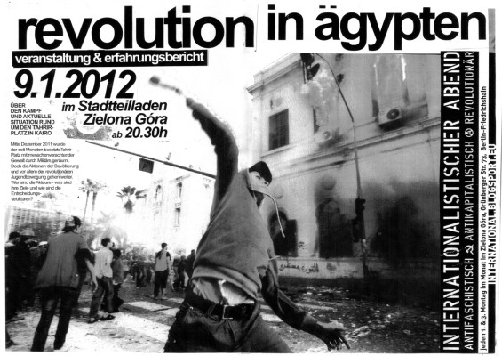 revolution in aegypten poster 2 bw