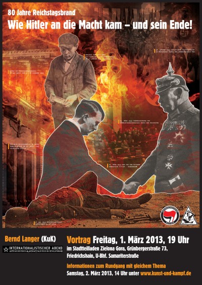 80 jahre reichstagsbrand plakat