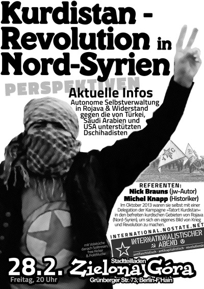 rojava syrien poster print black white