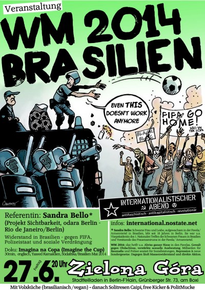 brasilien widerstand gegen wm poster color