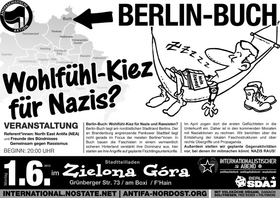 wohlfuehlkiez nazis berlin buch plakat print