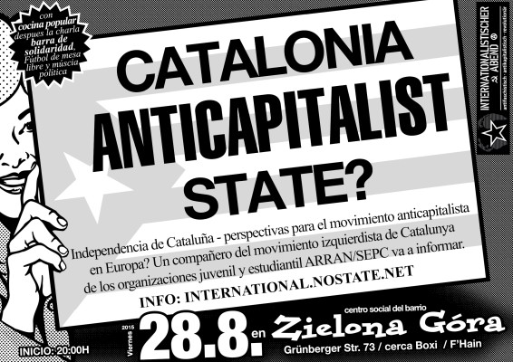 catalunya anticapitalist arran bw print poster1