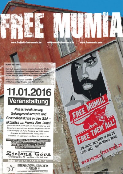 mumia plakat a2 mit ueberkleber