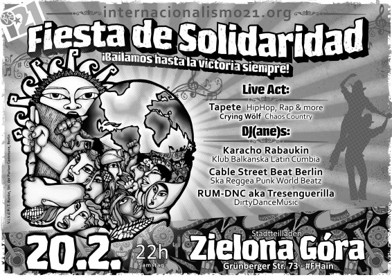 fiesta de solidaridad i21 poster print