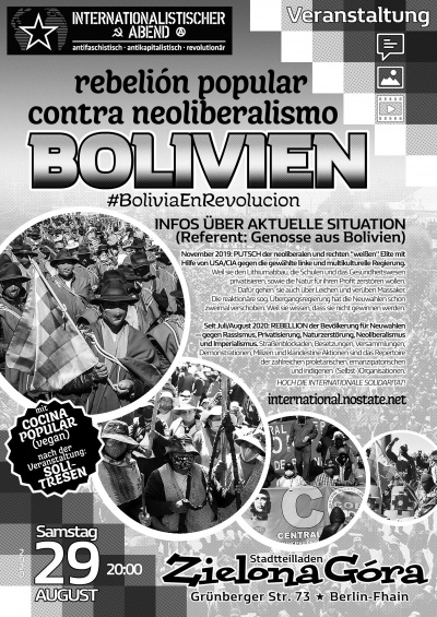 Boliven Massenaufstand gegen Neoliberalismus