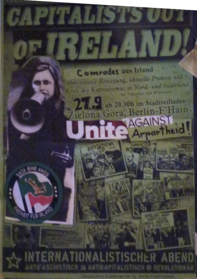freiheit fuer irland reused poster