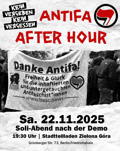 Antifa Demo After Hour Soliabend