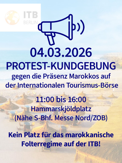 Protest gegen Marokko auf ITB 1