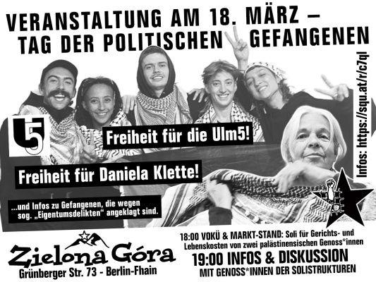Tag der politischen Gefangenen Poster