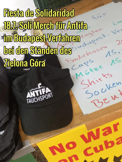 Fiesta de Solidaridad Zielona Gora Antifa Tauchsport Soli Merch